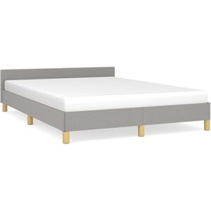 (light grey, 6ft super king size) vidaXL Bed Frame with Headboard Mattress Found (light grey, 6ft super king size) vidaXL Bed Frame with Headboard Mattress Found
