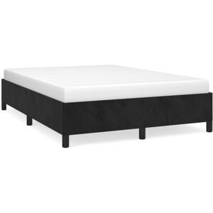 (black, 35 cm/ 4ft6 double) vidaXL Bed Frame Mattress Foundation Bedroom Upholst (black, 35 cm/ 4ft6 double) vidaXL Bed Frame Mattress Foundation Bedroom Upholst