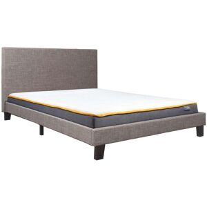 Grey Double Bed Frame Birlea Berlin Fabric 4FT6 135CM Upholstered Grey Double Bed Frame Birlea Berlin Fabric 4FT6 135CM Upholstered