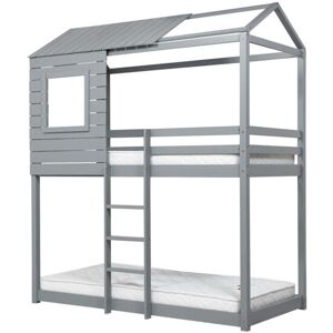 Solid Pine Bunk Beds Grey Birlea Adventure 3FT Single Bed Wood Frame Solid Pine Bunk Beds Grey Birlea Adventure 3FT Single Bed Wood Frame