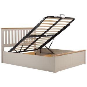 Birlea Phoenix Double Ottoman Bed - Grey Wood Frame, Gas Lift Storage, 4ft6 (PHO Birlea Phoenix Double Ottoman Bed - Grey Wood Frame, Gas Lift Storage, 4ft6 (PHO