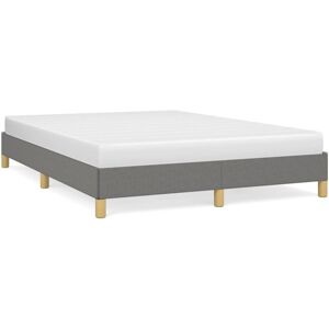 (dark grey, 25 cm/ 4ft6 double) vidaXL Bed Frame Mattress Foundation Bedroom Uph (dark grey, 25 cm/ 4ft6 double) vidaXL Bed Frame Mattress Foundation Bedroom Uph