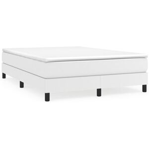 (white, 25 cm/ 4ft6 double) vidaXL Box Spring Bed Frame Bedroom Upholstered Bed (white, 25 cm/ 4ft6 double) vidaXL Box Spring Bed Frame Bedroom Upholstered Bed