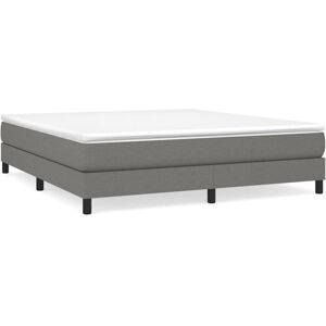 (dark grey, 25 cm/ 6ft super king size) vidaXL Box Spring Bed Frame Mattress Fou (dark grey, 25 cm/ 6ft super king size) vidaXL Box Spring Bed Frame Mattress Fou