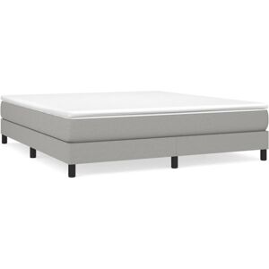 (light grey, 25 cm/ 6ft super king size) vidaXL Box Spring Bed Frame Mattress Fo (light grey, 25 cm/ 6ft super king size) vidaXL Box Spring Bed Frame Mattress Fo