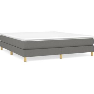 (dark grey, 25 cm/ 6ft super king size) vidaXL Box Spring Bed Frame Mattress Fou (dark grey, 25 cm/ 6ft super king size) vidaXL Box Spring Bed Frame Mattress Fou