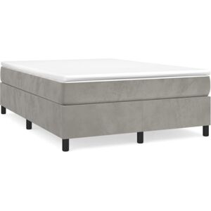 (light grey, 35 cm/ 4ft6 double) vidaXL Box Spring Bed Frame Mattress Foundation (light grey, 35 cm/ 4ft6 double) vidaXL Box Spring Bed Frame Mattress Foundation
