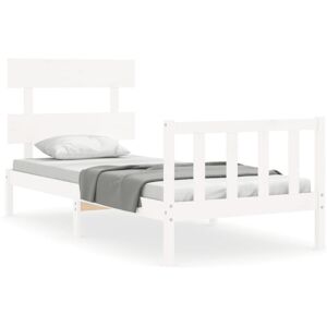 (white, 90 x 190 cm/with headboard & footboard) vidaXL Bed Frame Bedroom Platfor (white, 90 x 190 cm/with headboard & footboard) vidaXL Bed Frame Bedroom Platfor