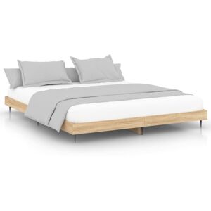 vidaXL Sonoma Oak 120x200 cm Bed Frame - Industrial Bedstead vidaXL Sonoma Oak 120x200 cm Bed Frame - Industrial Bedstead