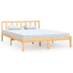 vidaXL Bed Frame Bed Base Platform Bed Solid Wood Pine 120x190 cm Small Double vidaXL Bed Frame Bed Base Platform Bed Solid Wood Pine 120x190 cm Small Double