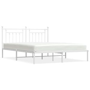 (white, 160 x 200 cm/with headboard) vidaXL Metal Bed Frame Bedroom Bed Base Bed (white, 160 x 200 cm/with headboard) vidaXL Metal Bed Frame Bedroom Bed Base Bed