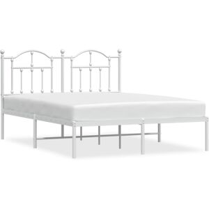 (white, 135 x 190/with headboard) vidaXL Metal Bed Frame Bedroom Platform Bed Ba (white, 135 x 190/with headboard) vidaXL Metal Bed Frame Bedroom Platform Bed Ba