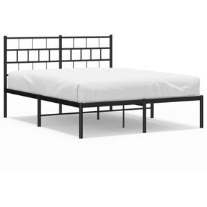 (black, 160 x 200 cm/with headboard) vidaXL Metal Bed Frame Bedroom Platform Bed (black, 160 x 200 cm/with headboard) vidaXL Metal Bed Frame Bedroom Platform Bed