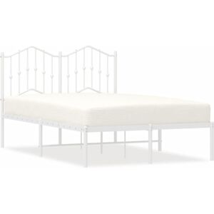 vidaXL Metal Bed Frame White 120x190 - Bed Frame vidaXL Metal Bed Frame White 120x190 - Bed Frame