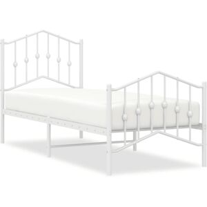 (with headboard & footboard, 75 x 190 cm) vidaXL Metal Bed Frame Home Bedroom Be (with headboard & footboard, 75 x 190 cm) vidaXL Metal Bed Frame Home Bedroom Be