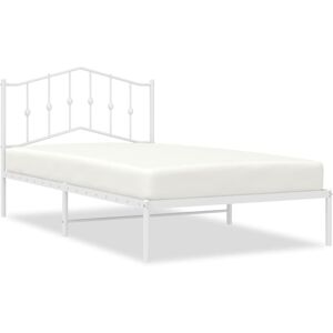 (with headboard, 107 x 203 cm) vidaXL Metal Bed Frame Home Bedroom Bed Base Matt (with headboard, 107 x 203 cm) vidaXL Metal Bed Frame Home Bedroom Bed Base Matt