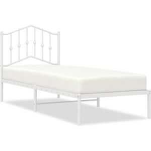 (with headboard, 90 x 190 cm) vidaXL Metal Bed Frame Home Bedroom Bed Base Mattr (with headboard, 90 x 190 cm) vidaXL Metal Bed Frame Home Bedroom Bed Base Mattr