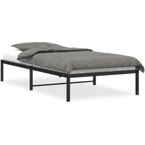 vidaXL Metal Bed Frame Black 100x200 cm - Bed Frame vidaXL Metal Bed Frame Black 100x200 cm - Bed Frame
