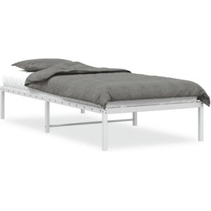 (white, 90 x 190 cm) vidaXL Metal Bed Frame Home Bedroom Bed Base Mattress Found (white, 90 x 190 cm) vidaXL Metal Bed Frame Home Bedroom Bed Base Mattress Found