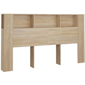 (sonoma oak) vidaXL Headboard Cabinet Bedroom Bookcase Backboard Bed Header Stor (sonoma oak) vidaXL Headboard Cabinet Bedroom Bookcase Backboard Bed Header Stor