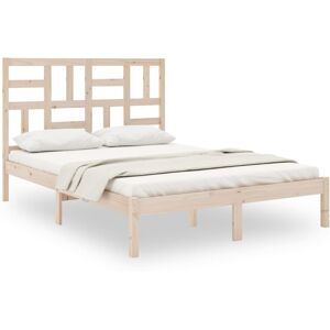 (brown, 140 x 200 cm) vidaXL Solid Wood Bed Frame Home Wooden Bedstead Bed Base (brown, 140 x 200 cm) vidaXL Solid Wood Bed Frame Home Wooden Bedstead Bed Base