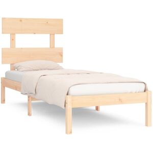 vidaXL Bed Frame Bed Base Wooden Platform Bed Solid Wood 90x190 cm Single vidaXL Bed Frame Bed Base Wooden Platform Bed Solid Wood 90x190 cm Single