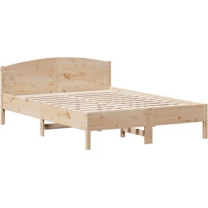 (natural, 160 x 200 cm) vidaXL Bed Frame with Headboard Bed Base White 140x200 c (natural, 160 x 200 cm) vidaXL Bed Frame with Headboard Bed Base White 140x200 c