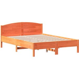 (brown, 120 x 200 cm) vidaXL Bed Frame with Headboard Bed Base White 140x200 cm (brown, 120 x 200 cm) vidaXL Bed Frame with Headboard Bed Base White 140x200 cm