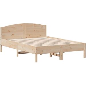 (natural, 120 x 190 cm) vidaXL Bed Frame with Headboard Bed Base White 140x200 c (natural, 120 x 190 cm) vidaXL Bed Frame with Headboard Bed Base White 140x200 c