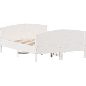 (white, 135 x 190 cm) vidaXL Bed Frame with Headboard Bedroom Bed Base Bedstead (white, 135 x 190 cm) vidaXL Bed Frame with Headboard Bedroom Bed Base Bedstead