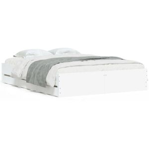 (white, 140 x 190 cm) vidaXL Bed Frame with Drawers Mattress Foundation Bed Base (white, 140 x 190 cm) vidaXL Bed Frame with Drawers Mattress Foundation Bed Base