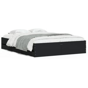 (black, 140 x 200 cm) vidaXL Bed Frame with Drawers Mattress Foundation Bed Base (black, 140 x 200 cm) vidaXL Bed Frame with Drawers Mattress Foundation Bed Base