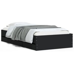 (black, 90 x 200 cm) vidaXL Bed Frame with Drawers Mattress Foundation Bed Base (black, 90 x 200 cm) vidaXL Bed Frame with Drawers Mattress Foundation Bed Base