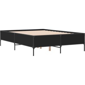 vidaXL Bed Frame Black 140x200 cm - Bed Frame vidaXL Bed Frame Black 140x200 cm - Bed Frame