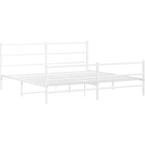 vidaXL Metal Bed Frame with Headboard and Footboard - Bed Type vidaXL Metal Bed Frame with Headboard and Footboard - Bed Type