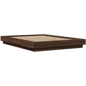 (brown, 120 x 190 cm) vidaXL Bed Frame and LED Lights Bed Base Mattress Foundati (brown, 120 x 190 cm) vidaXL Bed Frame and LED Lights Bed Base Mattress Foundati