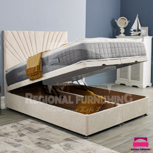 Bsspoke (Small Double-4ft, Steel Plush) OTTOMAN DIVAN STORAGE BED END LIFT UP 54"SUNRISE Bsspoke (Small Double-4ft, Steel Plush) OTTOMAN DIVAN STORAGE BED END LIFT UP 54"SUNRISE