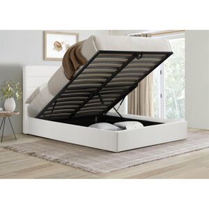 King Size Ottoman Bed Frame & Sleepsoul Mattress White Boucle Birlea Lucas King Size Ottoman Bed Frame & Sleepsoul Mattress White Boucle Birlea Lucas