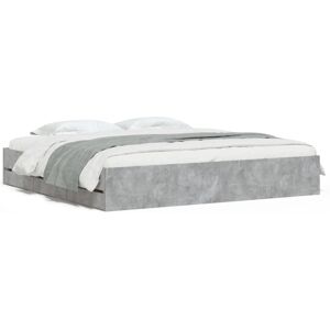 (concrete grey, 180 x 200 cm) vidaXL Bed Frame with Drawers Mattress Foundation (concrete grey, 180 x 200 cm) vidaXL Bed Frame with Drawers Mattress Foundation