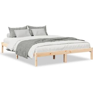 (natural, 160 x 210 cm) vidaXL Bed Frame Bedroom Wooden Bed Base Mattress Founda (natural, 160 x 210 cm) vidaXL Bed Frame Bedroom Wooden Bed Base Mattress Founda