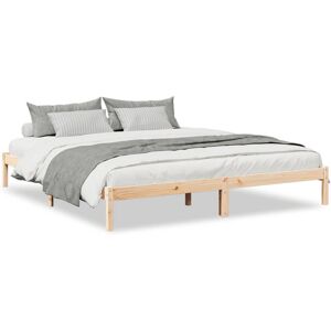 (natural, 200 x 210 cm) vidaXL Bed Frame Bedroom Wooden Bed Base Mattress Founda (natural, 200 x 210 cm) vidaXL Bed Frame Bedroom Wooden Bed Base Mattress Founda
