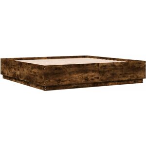 (smoked oak, 200 x 200 cm) vidaXL Bed Frame Bedroom Bed Base Bedstead Mattress F (smoked oak, 200 x 200 cm) vidaXL Bed Frame Bedroom Bed Base Bedstead Mattress F