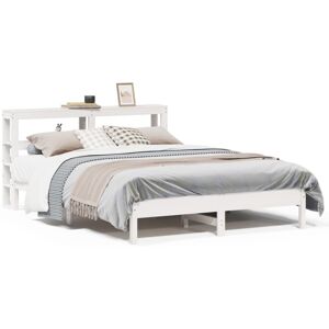 vidaXL Bed Frame with Headboard Bed Base White 140x200 cm Solid Wood Pine vidaXL Bed Frame with Headboard Bed Base White 140x200 cm Solid Wood Pine