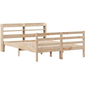 vidaXL Bed Frame with Headboard Bed Base Bedstead 120x200 cm Solid Wood Pine vidaXL Bed Frame with Headboard Bed Base Bedstead 120x200 cm Solid Wood Pine