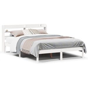 vidaXL Bed Frame with Headboard Bed Base White 120x200 cm Solid Wood Pine vidaXL Bed Frame with Headboard Bed Base White 120x200 cm Solid Wood Pine
