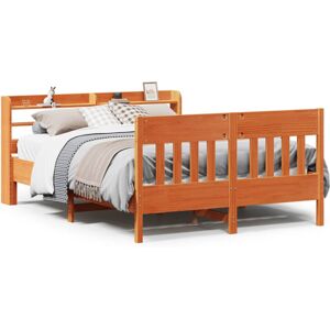 vidaXL Bed Frame with Headboard 160x200cm Solid Pine Wood - Bed Type vidaXL Bed Frame with Headboard 160x200cm Solid Pine Wood - Bed Type