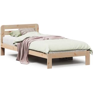 vidaXL Bed Frame without Mattress Bed Base Bedstead 90x200 cm Solid Wood Pine vidaXL Bed Frame without Mattress Bed Base Bedstead 90x200 cm Solid Wood Pine