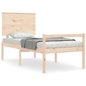 (brown, 75 x 190 cm) vidaXL Bed Frame with Headboard Bed Base Honey Brown 120x20 (brown, 75 x 190 cm) vidaXL Bed Frame with Headboard Bed Base Honey Brown 120x20