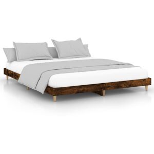(smoked oak, 120 x 200 cm) vidaXL Bed Frame Home Bedroom Bed Base Bedstead Platf (smoked oak, 120 x 200 cm) vidaXL Bed Frame Home Bedroom Bed Base Bedstead Platf
