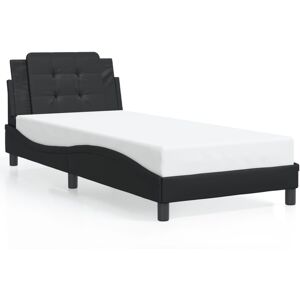 (black, 90 x 200 cm) vidaXL Bed Frame with Headboard Bed Black and White 120x200 (black, 90 x 200 cm) vidaXL Bed Frame with Headboard Bed Black and White 120x200